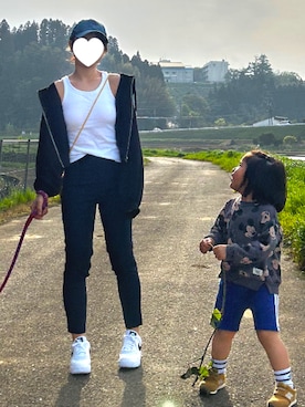 「アイテム（タンクトップ）」を使った、shocoさん（レディース・160cm）の春コーディネート