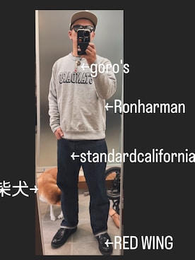 「アイテム（ドレスシューズ）」を使った、RonCalifさん（メンズ・174cm・40代）の秋コーディネート