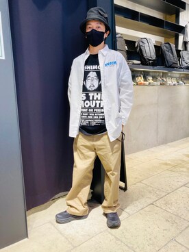 「LUSOR（ルーソル）のアイテム」を使った、yamamotoさん（メンズ・170cm）の夏コーディネート