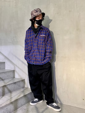 「B'2nd（ビーセカンド）のアイテム（パンツ）」を使った、yamamotoさん（メンズ・170cm）の冬コーディネート