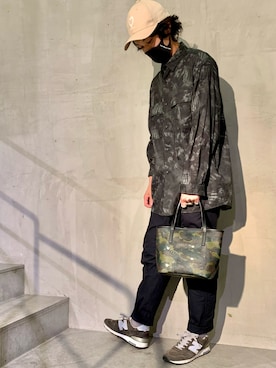 「Kare/ME（カーミー）のアイテム」を使った、yamamotoさん（メンズ・170cm）の夏コーディネート