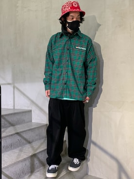 「B'2nd（ビーセカンド）のアイテム（パンツ）」を使った、yamamotoさん（メンズ・170cm）の冬コーディネート
