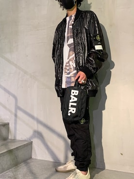 「BALR.（ボーラー）のアイテム」を使った、yamamotoさん（メンズ・170cm）の夏コーディネート