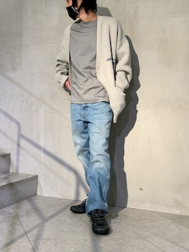 「ISAMU KATAYAMA BACKLASH（イサムカタヤマバックラッシュ）のアイテム（シューズ）」を使った、yamamotoさん（メンズ・170cm）の冬コーディネート