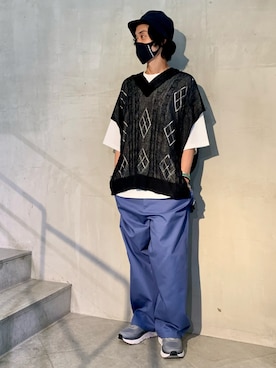 「LUSOR（ルーソル）のアイテム」を使った、yamamotoさん（メンズ・170cm）の夏コーディネート