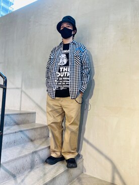 「Kare/ME（カーミー）のアイテム」を使った、yamamotoさん（メンズ・170cm）の夏コーディネート