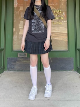 「airforce1」｜リカさん（レディース・158cm）の夏コーディネート