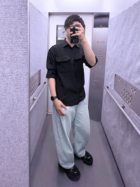 「アイテム（リング）」を使った、トトロさん（メンズ・175cm）の秋コーディネート