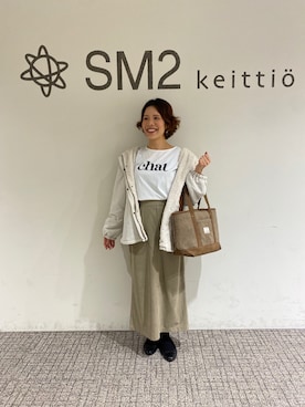 「Samansa Mos2 blue（サマンサモスモスブルー）のアイテム（マウンテンパーカー）」を使った、ミホ🐈🐾さん（レディース・156cm）の秋コーディネート
