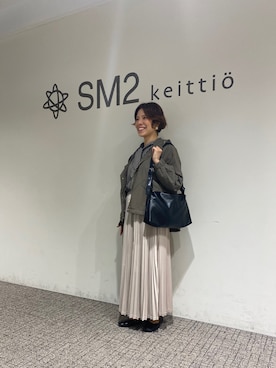 「Samansa Mos2 blue」｜「アイテム（マウンテンパーカー）」を使った、ミホ🐈🐾さん（レディース・156cm）の秋コーディネート