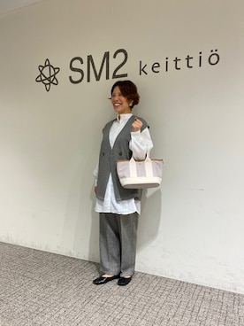 「Samansa Mos2 blue（サマンサモスモスブルー）のアイテム（その他シューズ）」を使った、ミホ🐈🐾さん（レディース・156cm）の秋コーディネート