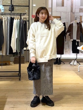 「アイテム（モカシン/デッキシューズ）」を使った、maumauさん（レディース・160cm・20代）の秋コーディネート