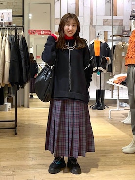「アイテム（モカシン/デッキシューズ）」を使った、maumauさん（レディース・160cm・20代）の冬コーディネート