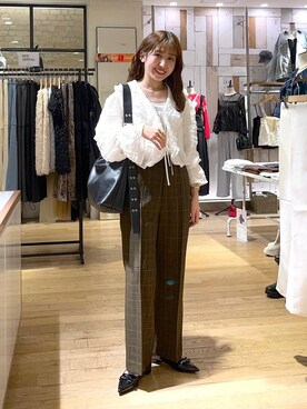 「A part by（アパートバイ）の≪追加2≫SUS/ビーズネックレス（ネックレス）」を使った、maumauさん（レディース・160cm・20代）の秋コーディネート