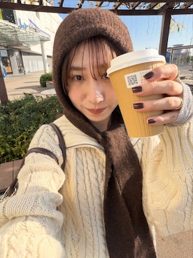 「アイテム（マフラー）」を使った、maumauさん（レディース・160cm・20代）の冬コーディネート