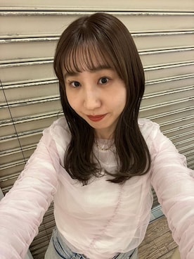 「A part by（アパートバイ）の≪追加2≫SUS/ビーズネックレス（ネックレス）」を使った、maumauさん（レディース・160cm・20代）の冬コーディネート