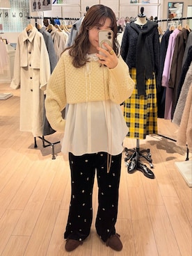 「アイテム（モカシン/デッキシューズ）」を使った、maumauさん（レディース・160cm・20代）の冬コーディネート