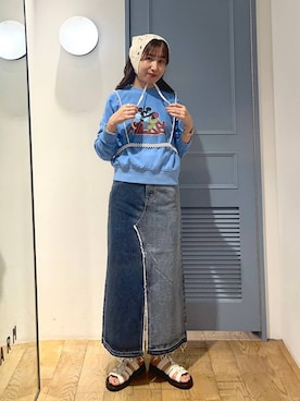 「アイテム（スウェット）」を使った、maumauさん（レディース・160cm・20代）の夏コーディネート