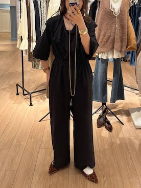 「アイテム（つなぎ/オールインワン）」を使った、maumauさん（レディース・160cm・20代）の秋コーディネート