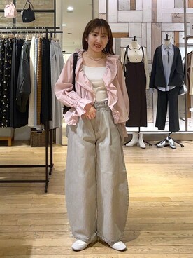 「A part by（アパートバイ）の≪追加2≫SUS/ビーズネックレス（ネックレス）」を使った、maumauさん（レディース・160cm・20代）の冬コーディネート