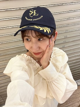 「アイテム（キャップ）」を使った、maumauさん（レディース・160cm・20代）の秋コーディネート