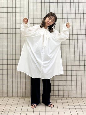 「LOWRYS FARM」｜「アイテム（スリッポン）」を使った、maumauさん（レディース・160cm）の秋コーディネート