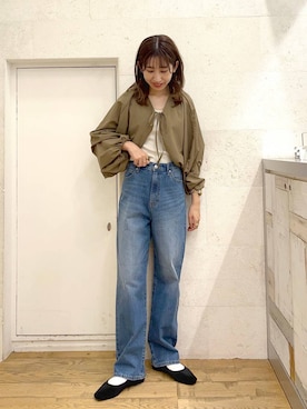 CONEストレートデニムパンツ 194159を使った人気ファッション