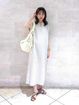 「LOWRYS FARM」｜「アイテム（スリッポン）」を使った、maumauさん（レディース・160cm）の夏コーディネート