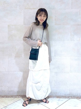 「LOWRYS FARM」｜「アイテム（スリッポン）」を使った、maumauさん（レディース・160cm）の夏コーディネート