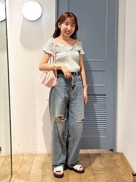 「アイテム（その他トップス）」を使った、maumauさん（レディース・160cm・20代）の夏コーディネート