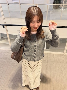 「アイテム（バレッタ/ヘアクリップ）」を使った、maumauさん（レディース・160cm・20代）の秋コーディネート