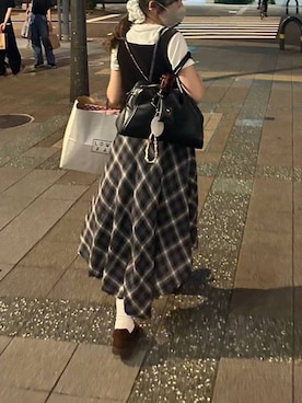 「アイテム（タンクトップ）」を使った、maumauさん（レディース・160cm・20代）の秋コーディネート