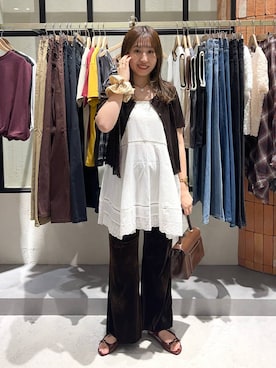 「アイテム（シュシュ）」を使った、maumauさん（レディース・160cm・20代）の夏コーディネート