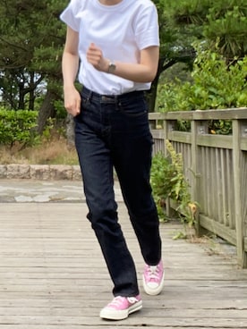 「UNIQLO U」｜かーやんさん（レディース・167cm）の夏コーディネート