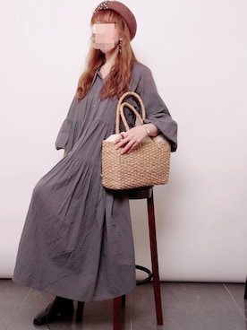 「Crisp」｜「アイテム（アナログ腕時計）」を使った、よしかさん（レディース・161cm）の秋コーディネート