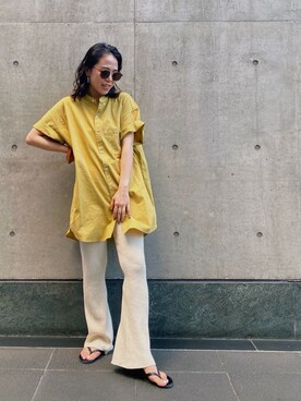 藤野有美さん(レディース・155cm)の夏コーディネート