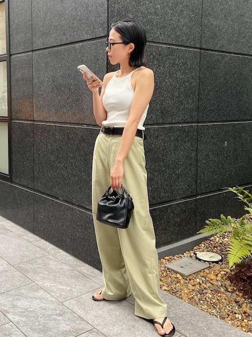 藤野有美 Ungrid Ungridのタンクトップを使ったコーディネート Wear