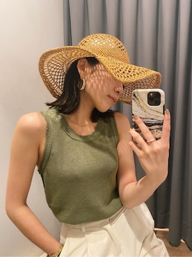 藤野有美さん（レディース・155cm）の夏コーディネート