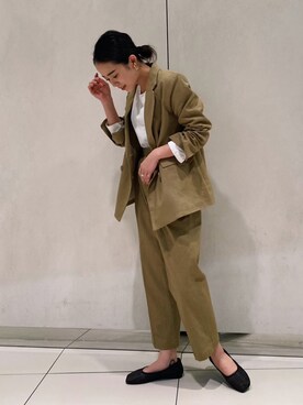 「Ungrid（アングリッド）のアイテム（ピアス（両耳用））」を使った、藤野有美さん（レディース・155cm）の冬コーディネート