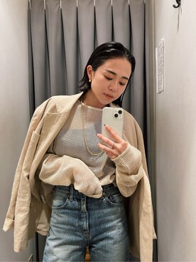 藤野有美さん(レディース・155cm)の春コーディネート