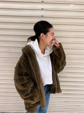 藤野有美さん（レディース・155cm）の冬コーディネート