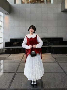 「COMME des GARCONS（コムデギャルソン）のアイテム」を使った、ameさん（レディース・165cm）の冬コーディネート