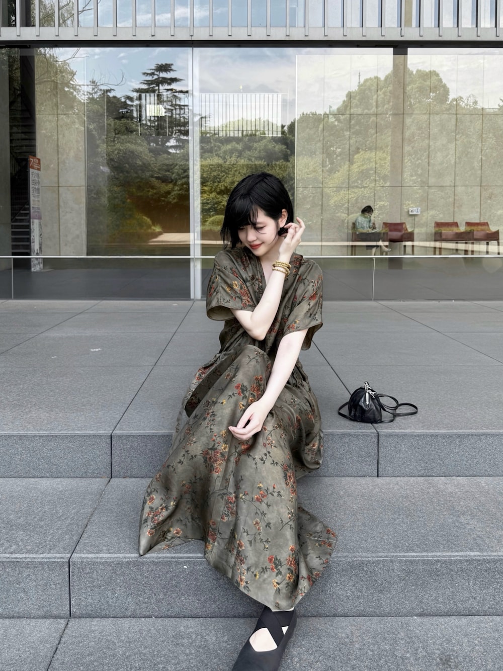 Umawang レザーフラットシューズ バレエシューズ 24cm 新色追加】SHISEI シセイ 43027O ギャザーバレエシューズ