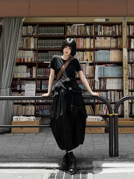 COMME des GARCONSのスカートを使った人気ファッションコーディネート