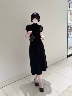 「アイテム（トートバッグ）」を使った、ameさん（レディース・165cm）の夏コーディネート