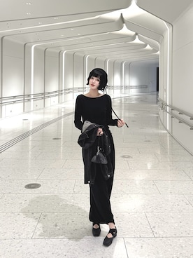 「アイテム（バレエシューズ）」を使った、ameさん（レディース・165cm）の秋コーディネート