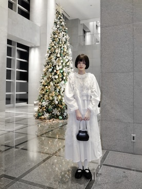 「COMME des GARCONS（コムデギャルソン）のアイテム」を使った、ameさん（レディース・165cm）の冬コーディネート