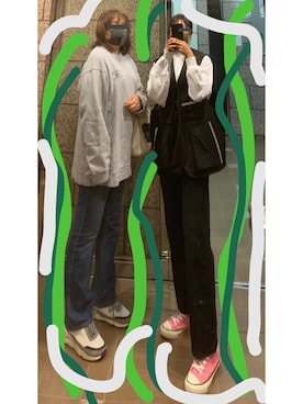 「H&M（エイチ・アンド・エム）のアイテム（ダウンジャケット/コート）」を使った、yogurtさん（レディース・160cm）の秋コーディネート