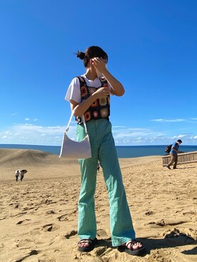 「WC（ダブル シー）のアイテム（ニット/セーター）」を使った、®️さん（レディース・153cm）の秋コーディネート