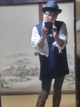 「no brand（ノーブランド）のアイテム（トップス）」を使った、蓮華さん（メンズ・171cm）の春コーディネート